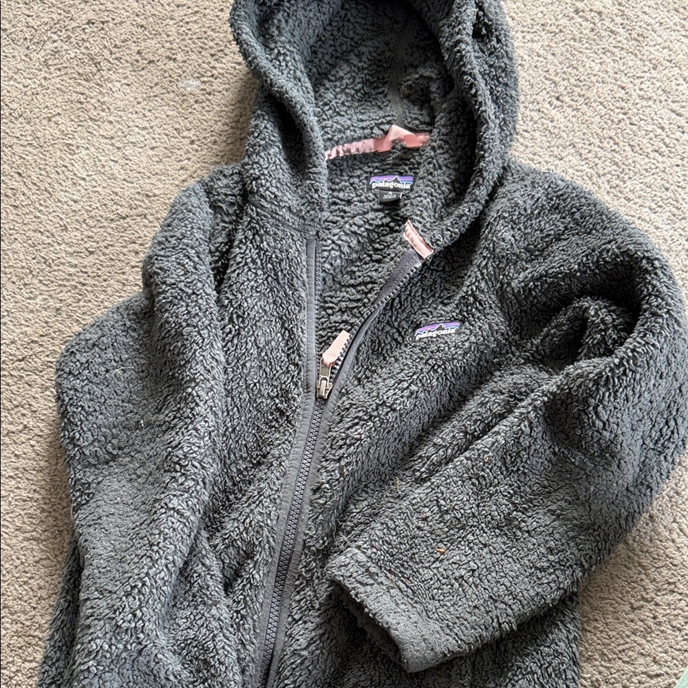 Patagonia Kids Charcoal Fleece Hoodie